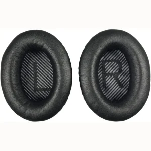 Συμβατά Ανταλλακτικά μαξιλαράκια για Bose QuietComfort QC2/15/ 25 SoundLink/SoundTrue Around-Ear II  (Ζεύγος-Μαύρο)