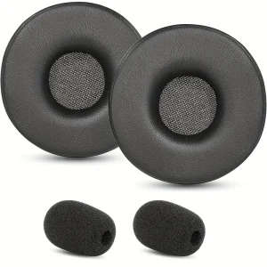 Συμβατά Ανταλλακτικά  μαξιλαράκια για Jabra Engage 55/65/75 ( ζεύγος- μαύρα)