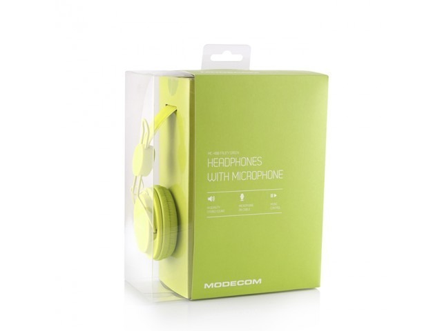 Ακουστικά MODECOM MC-400 FRUITY GREEN με μικρόφωνο . - Image 3