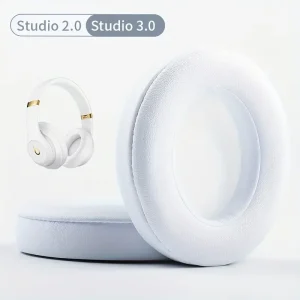 Συμβατά Ανταλλακτικά μαξιλαράκια για Beats Studio 2.0/3.0 Ear Pads (ζευγάρι-λευκό)