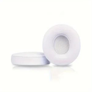 Συμβατά Ανταλλακτικά μαξιλαράκια για Aκουστικά  Beats solo 2.0/3.0  Ear Pads (ζευγάρι-λευκό)