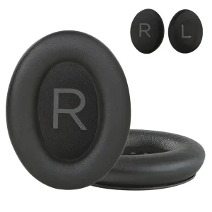 Συμβατά Ανταλλακτικά μαξιλαράκια για Bose QuietComfort 45 QC45 QC35 ii QC35(Ζεύγος-μαύρο)