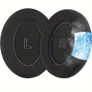 Συμβατά Ανταλλακτικά μαξιλαράκια για Bose QuietComfort Ultra (Ζεύγος-Μαύρο)