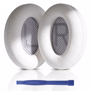 Συμβατά Ανταλλακτικά μαξιλαράκια για Bose QuietComfort QC45/ QC35 ii QC35(Ζεύγος- white/grey )