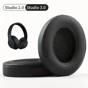 Συμβατά Ανταλλακτικά μαξιλαράκια για Beats Studio 2.0/3.0 Ear Pads (ζευγάρι-Μαύρο)