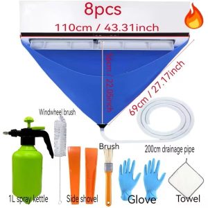 Κάλυμμα καθαρισμού κλιματιστικού σετ 8 τεμαχίων