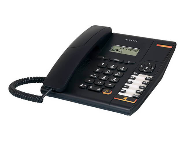 Alcatel Temporis 580 RJ9 ,Ενσύρματο Τηλέφωνο Γραφείου Μαύρο
